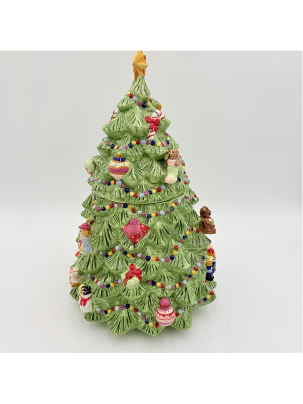 CHRISTOPHER RADKO Traditions CHRISTMAS TREE Cookie Jar Ceramic Starad